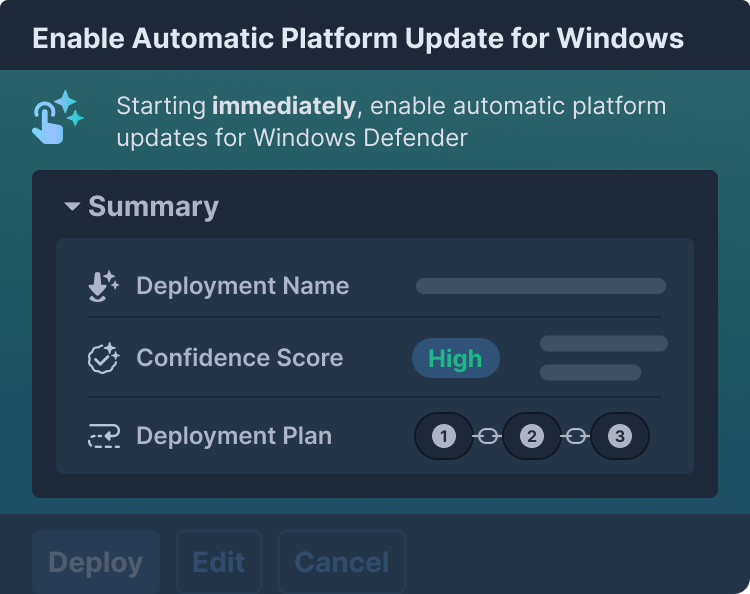 A product screenshot of Adaptive Actions