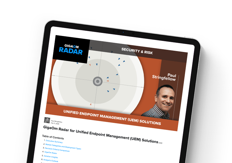Mobile featured image: GigaOm Radar for Unified Endpoint Management