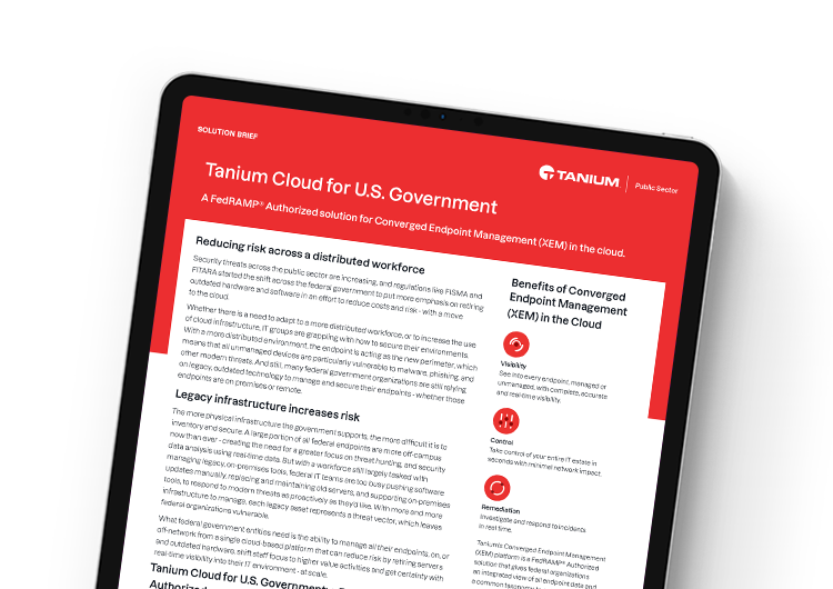 Mobile featured image: Tanium Cloud for US Government