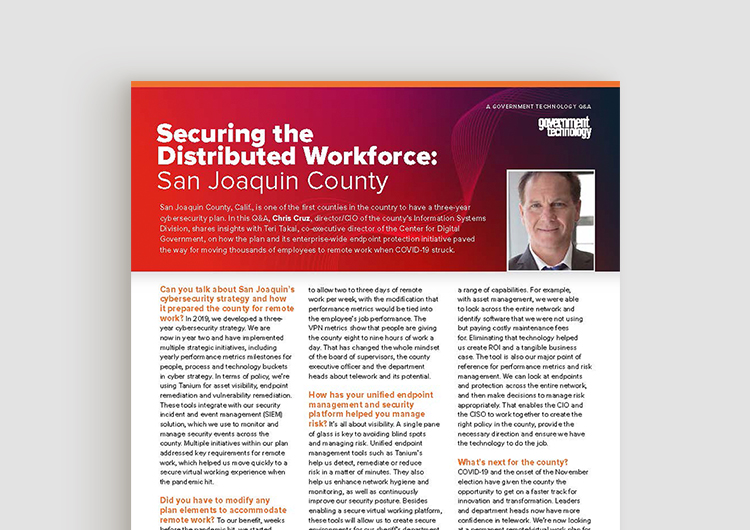 Securing the Distributed Workforce - San Joaquin County-Mobile