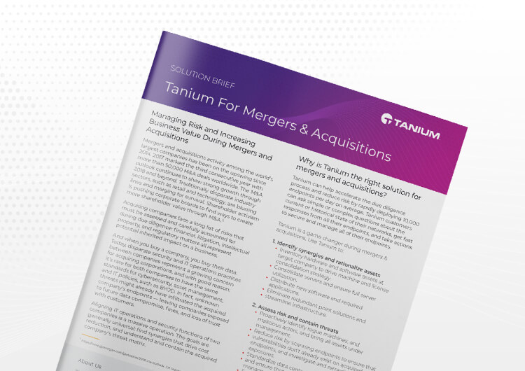Tanium-for-Acquisitions-Mergers-Brief-mobile