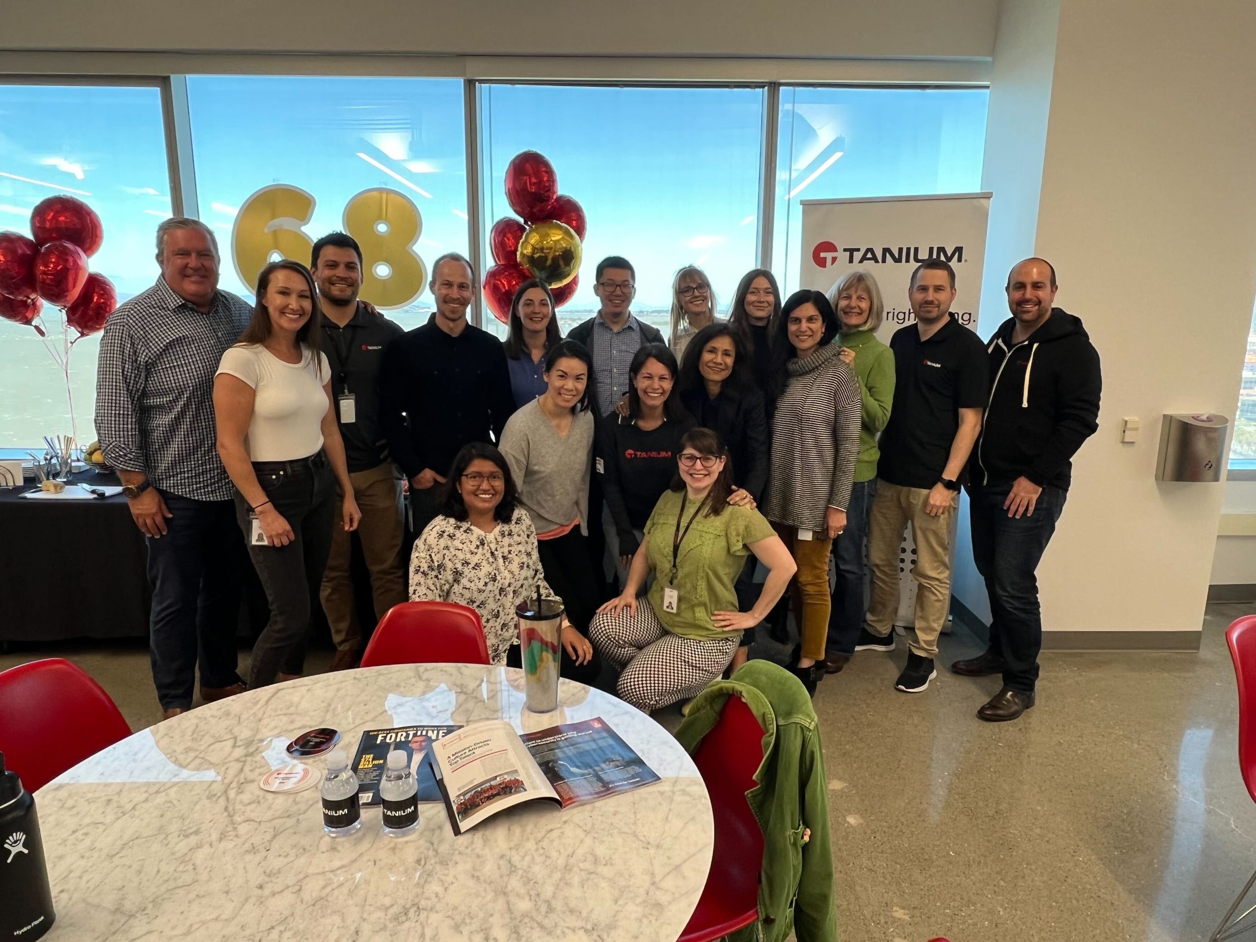 Team members celebrating being named to FORTUNE Magazine’s list of the “100 Best Companies to Work For,” in our Emeryville, CA office.